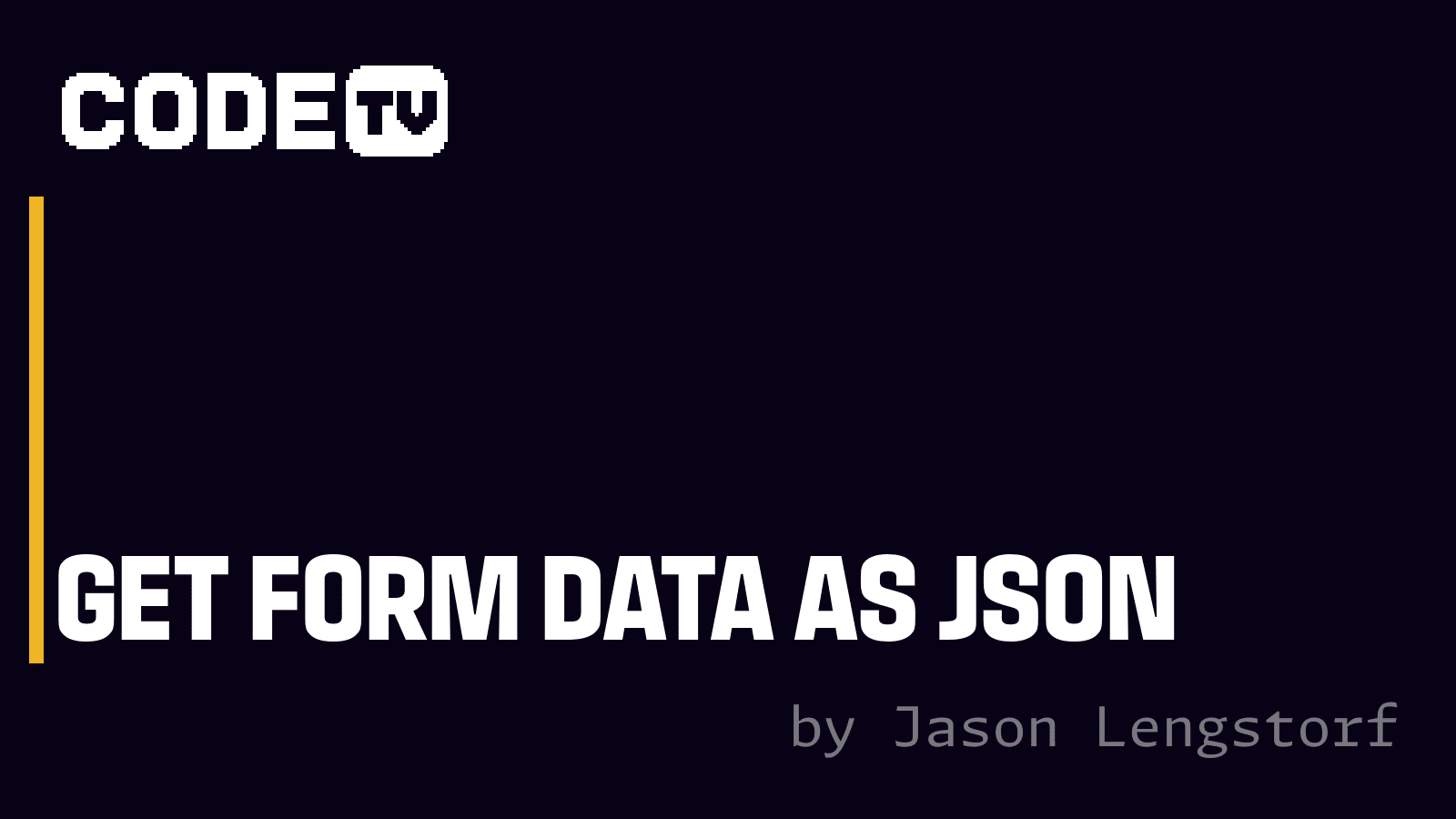 How to Convert HTML Form Field Values to a JSON Object