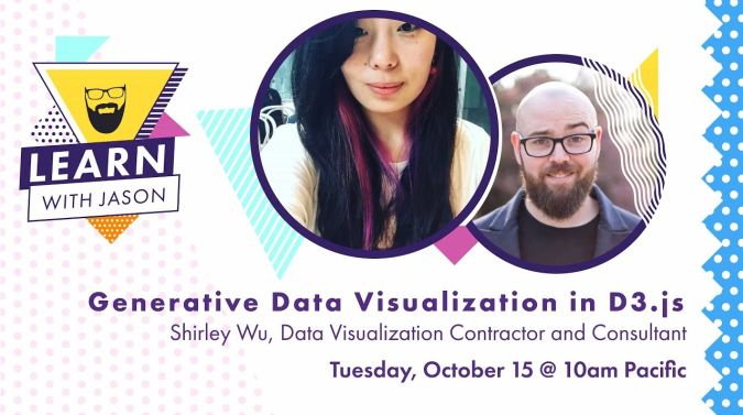 Shirley Wu on a title card that reads, "Generative Data Visualization Design and Planning"