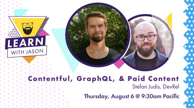 Stefan Judis on a title card that reads, "Contentful, GraphQL, & Paid Content "