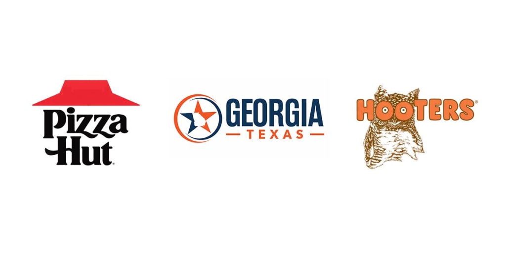 Logos: Pizza Hut, Hooters, and Georgia Texas Enterprises