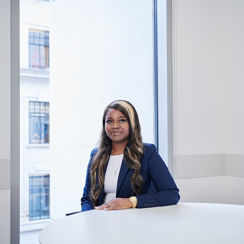 Portrait of Cheyanne Thompson, Apprentice Surveyor at JLL in London