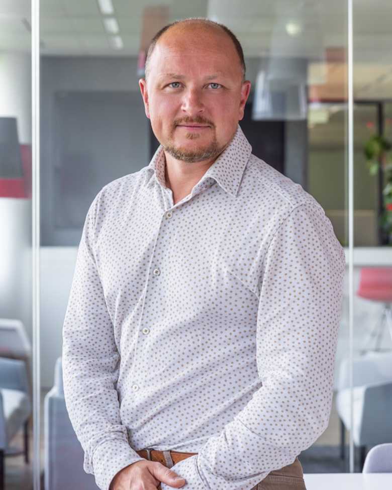 Portrait of Alain Clarinval, Head of Operations Tétris Design and Build Belux, Head of Tétris Design and Build Luxembourg at JLL in Brussels