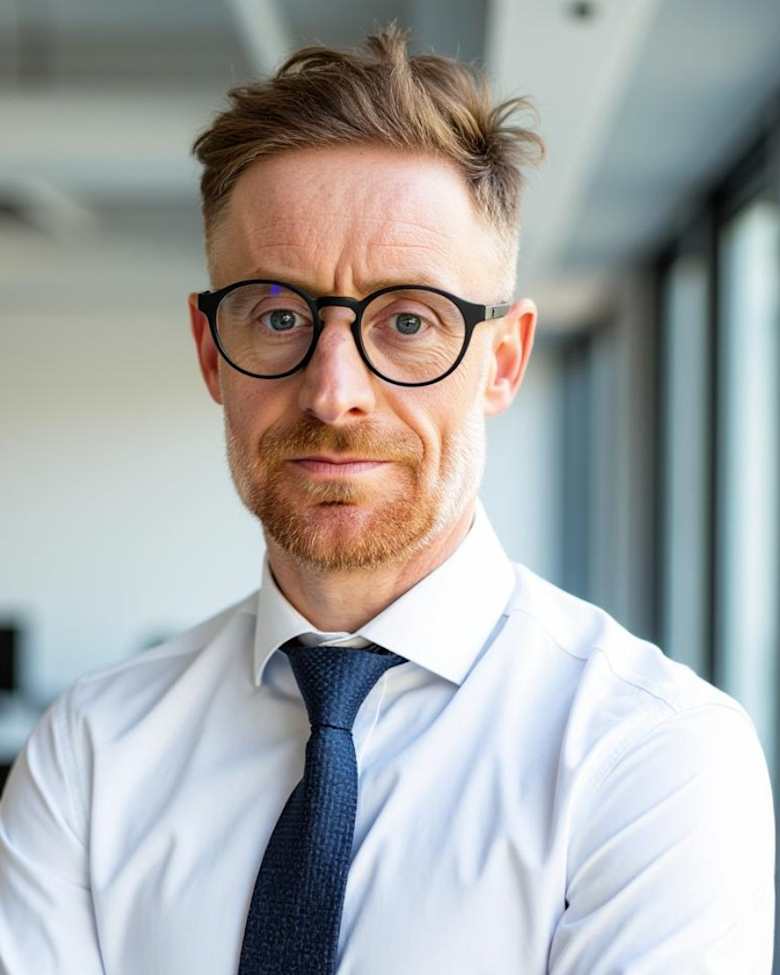Portrait of Lee O'Neill, Sales Director at JLL in London