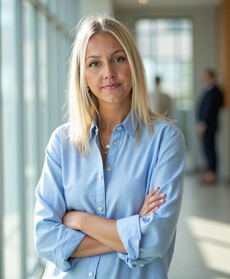 Portrait of Beth Peachey, Assistant Surveyor at JLL in London