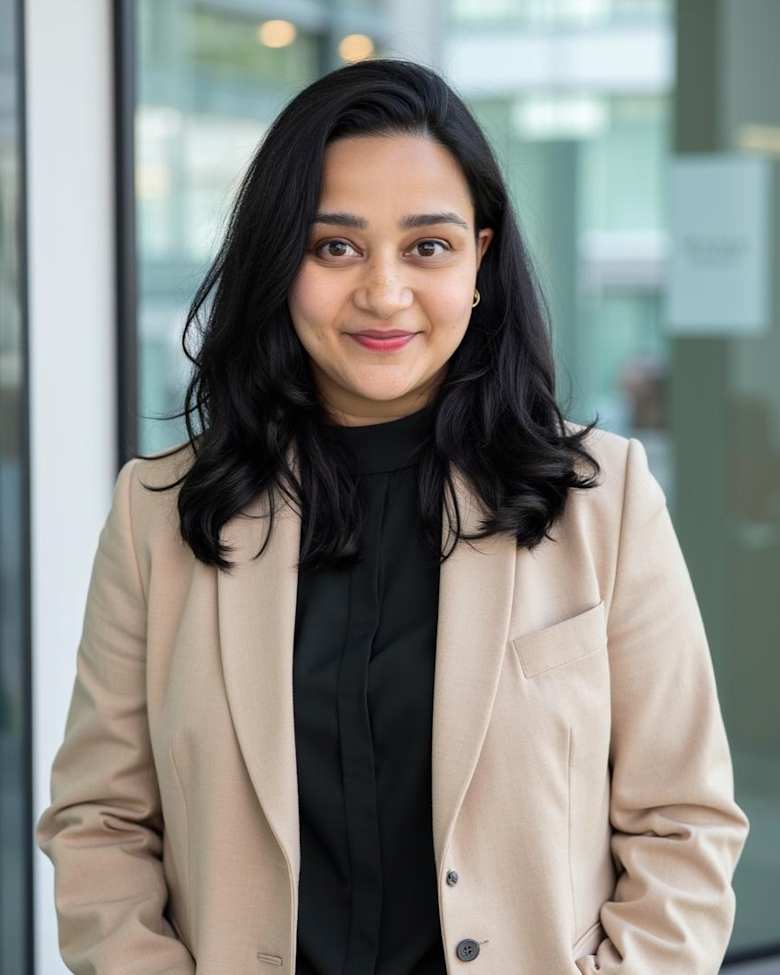 Portrait of Bhoomija Vadehra, Senior Consulting Manager at JLL in Dubai