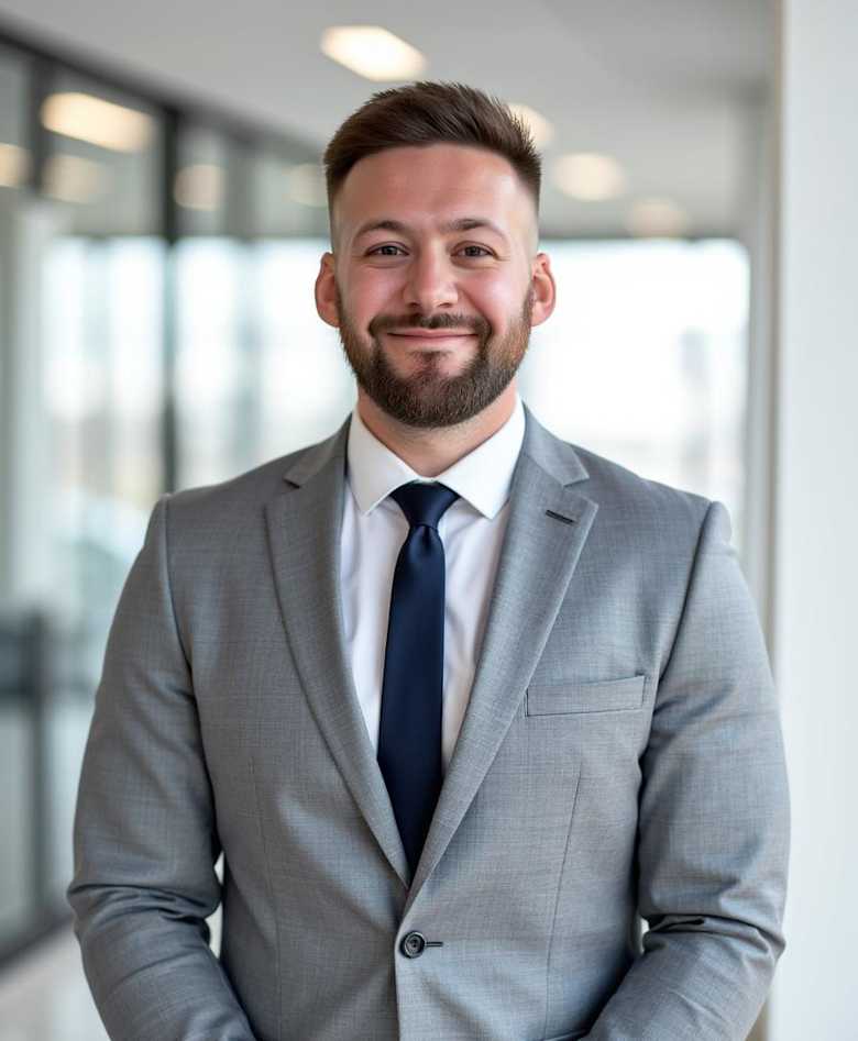 Portrait of Connor Smyth, Surveyor at JLL in Norwich