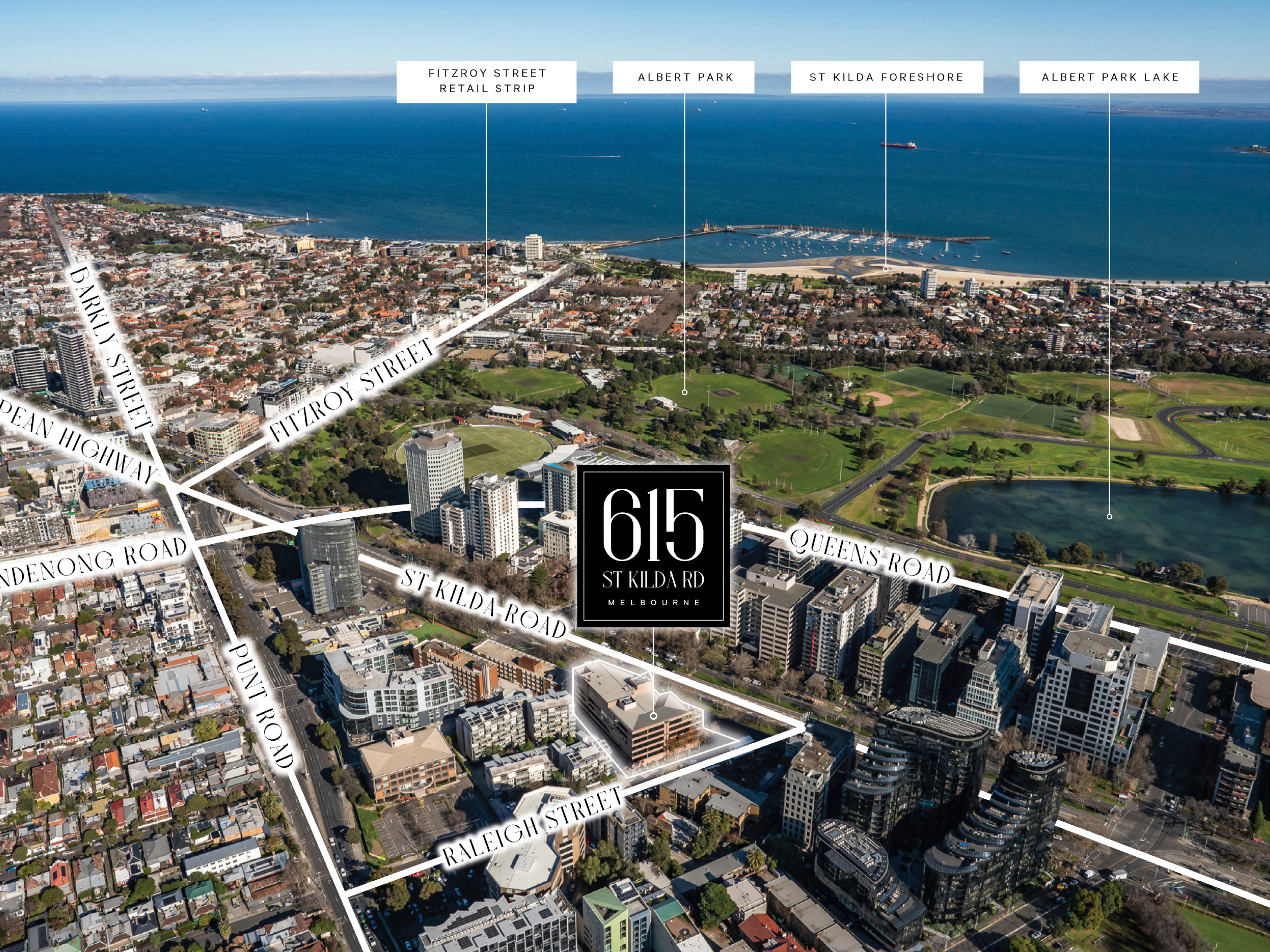 Map of Saint Kilda Road Precinct, Victoria, Australia in