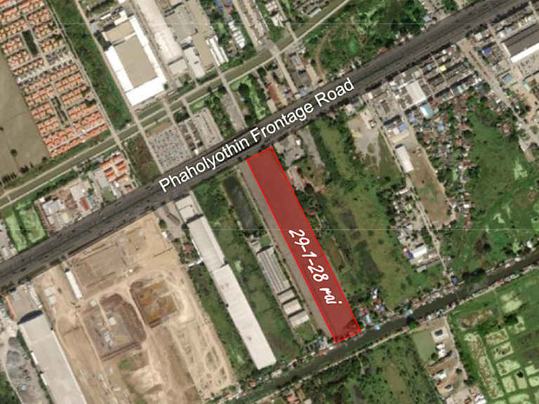 Freehold land 29-1-28 rai on Phahonyothin Road, Wangnoi_Property for Sale