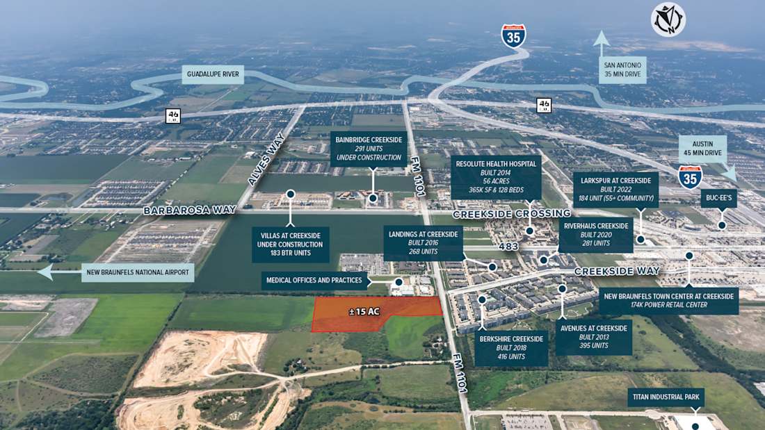 Creekside New Braunfels Land Site 4_Property for Sale