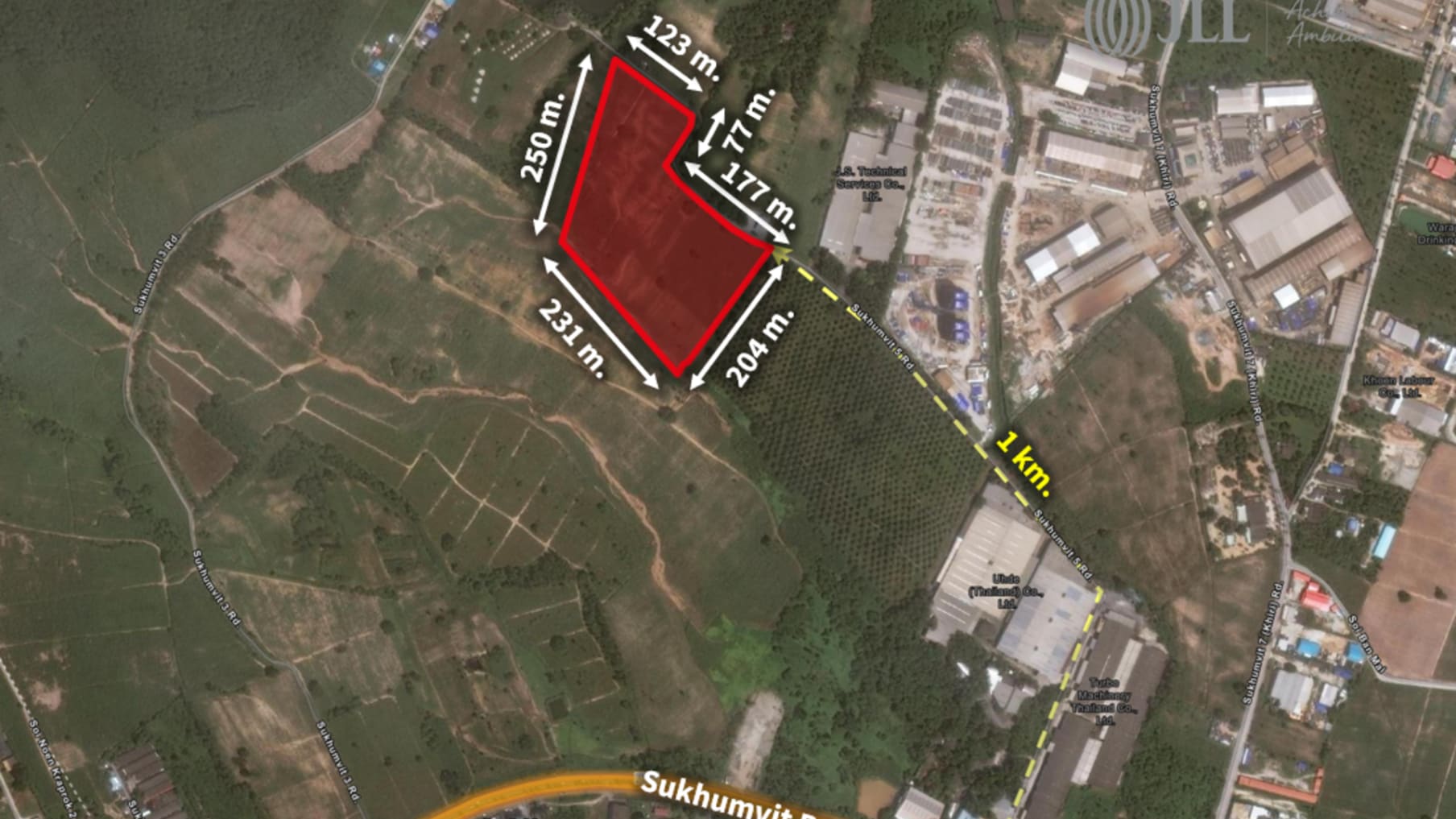 32-rai freehold land in Rayong_Actifs en vente