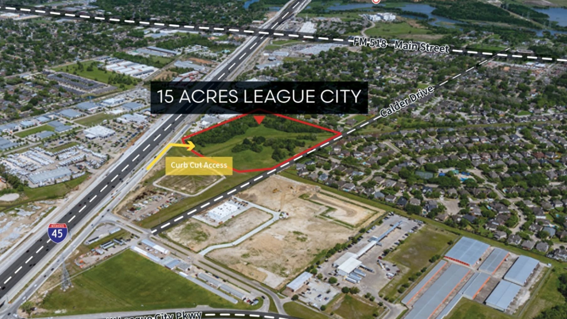15.27 Acres on Calder Drive - League City, TX_Immobilie zu verkaufen