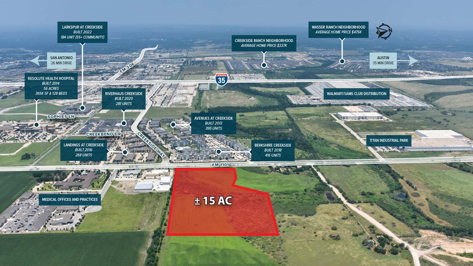 Creekside New Braunfels Land Site 5_Property for Sale