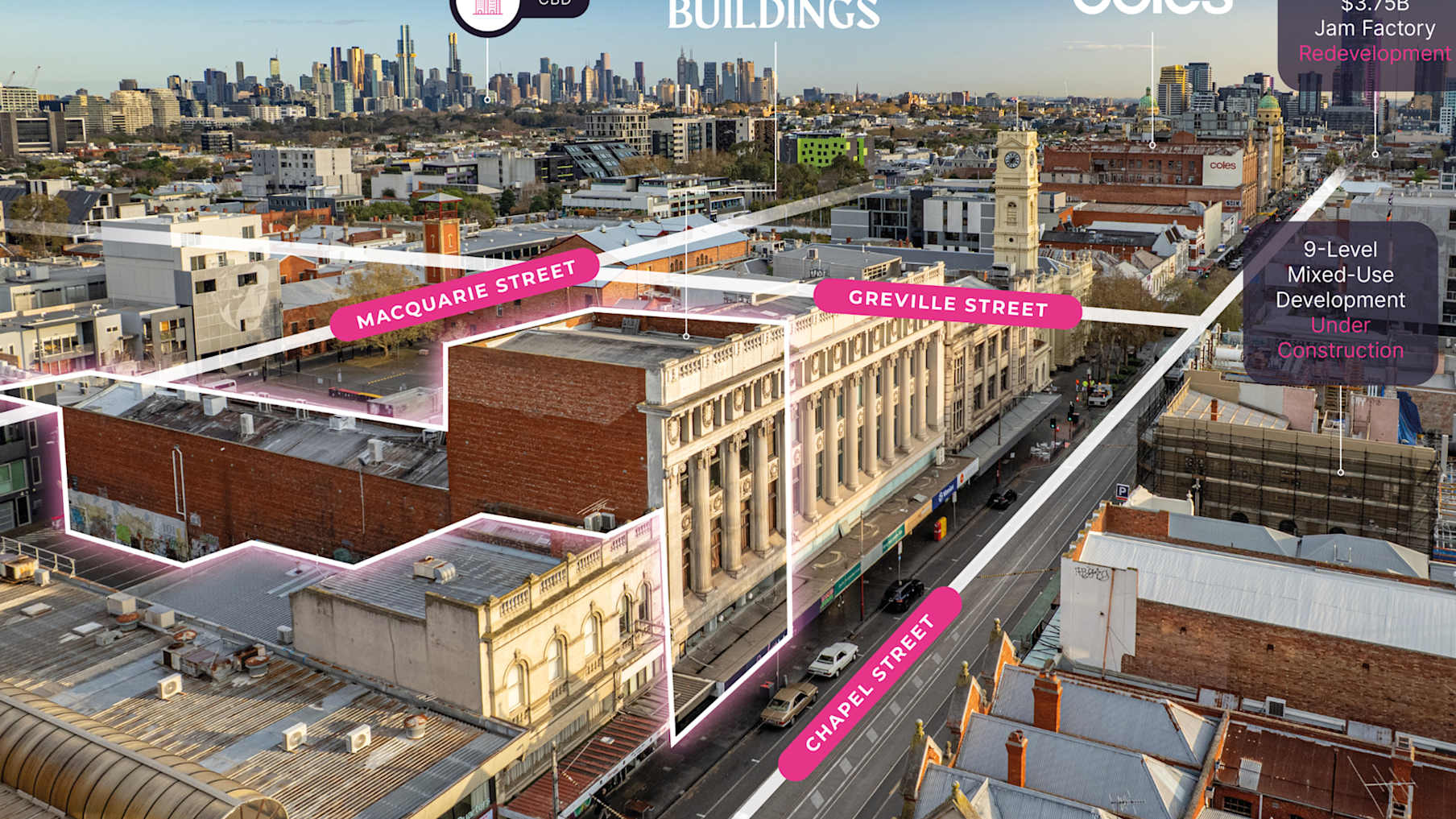 Revolver Buildings, 229-231 Chapel Street &amp; 24 Macquarie Street, Prahran_Actifs en vente