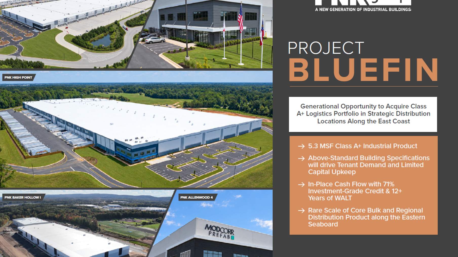 Project Bluefin - East Coast Portfolio_Property for Sale
