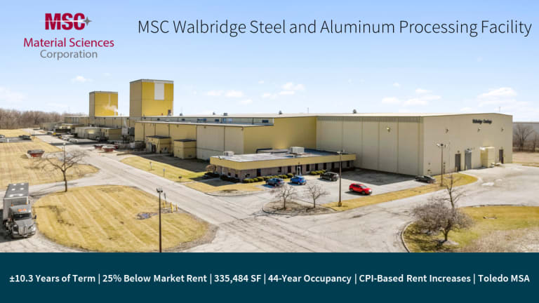 Material Sciences Corp. Processing Facility - Toledo MSA_Property for Sale