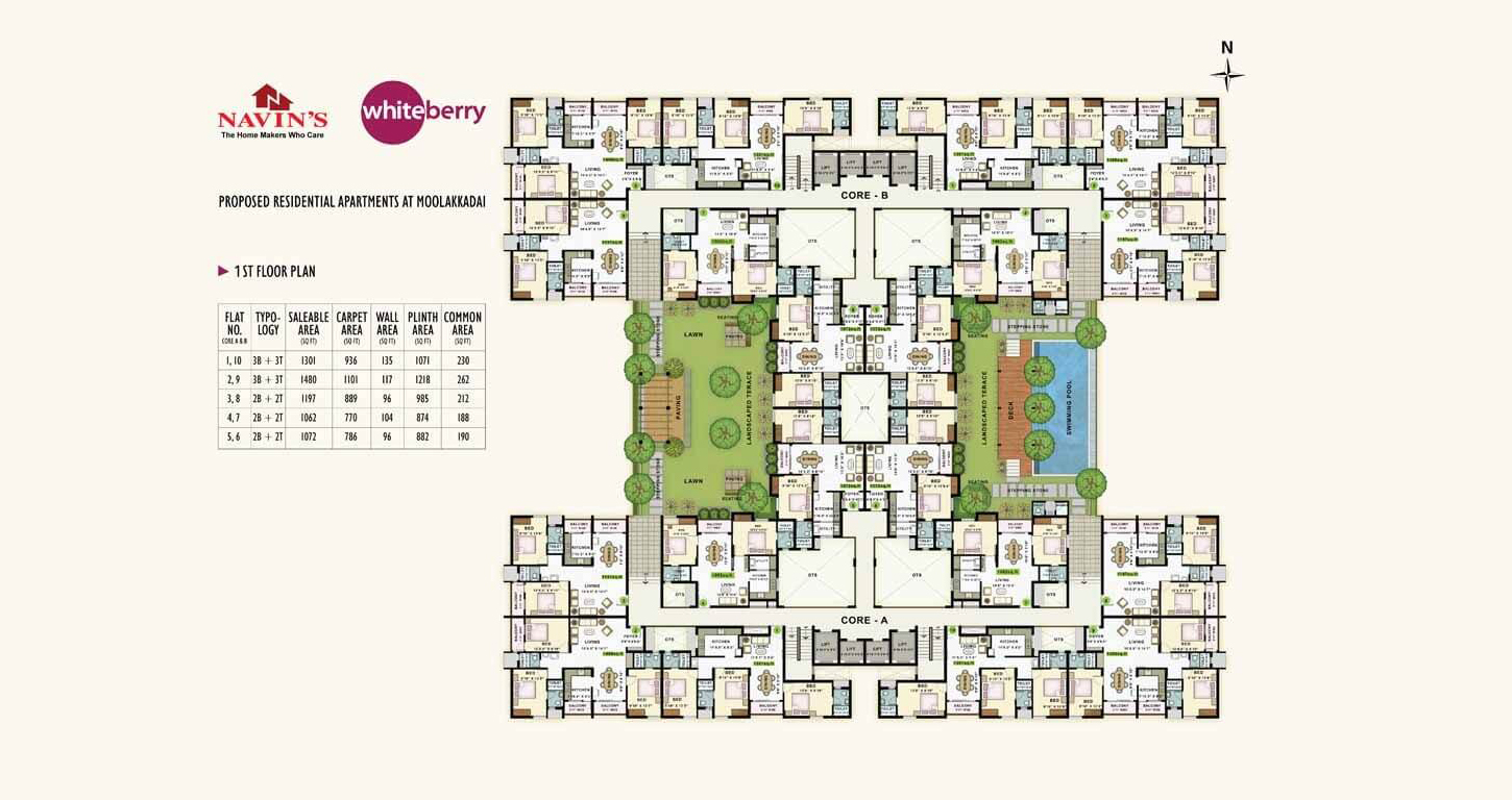 Navins Whiteberry Old Door No443/1, New No70, Madhavaram High Road
