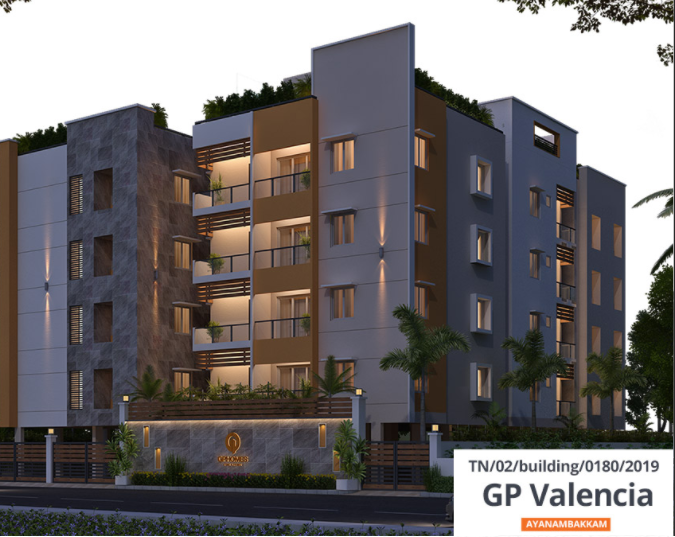 GP Valencia apartment exterior, Ayanambakkam — project image