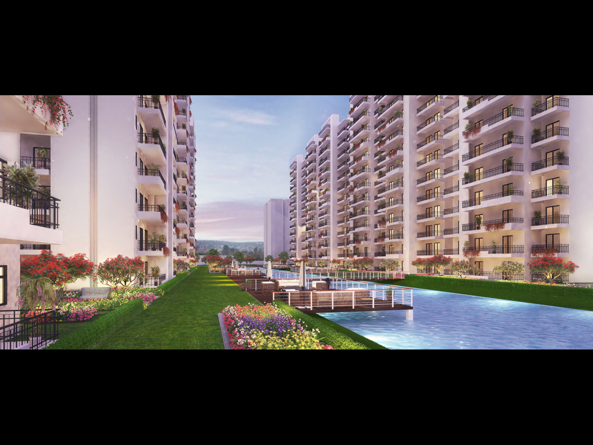 Flower Valley Aqua Front Towers Bhondsi, Gurgaon Apartments