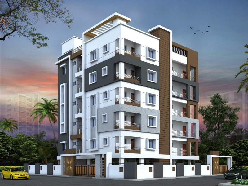 Main Elevation Image 7 of Pooja Crafted Homes Rising Lyrics, Unit available  at Himayat Nagar Hyderabad 