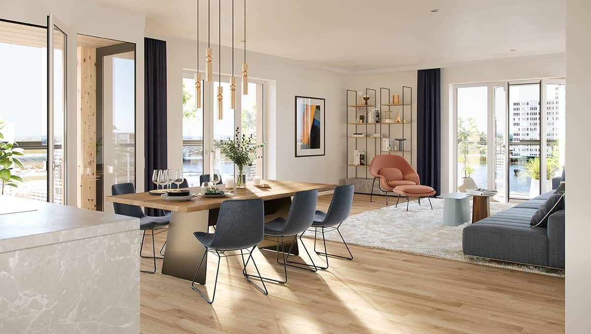 Roots - Den weiten Horizont Hamburgs genießen: 3-Zimmer ...