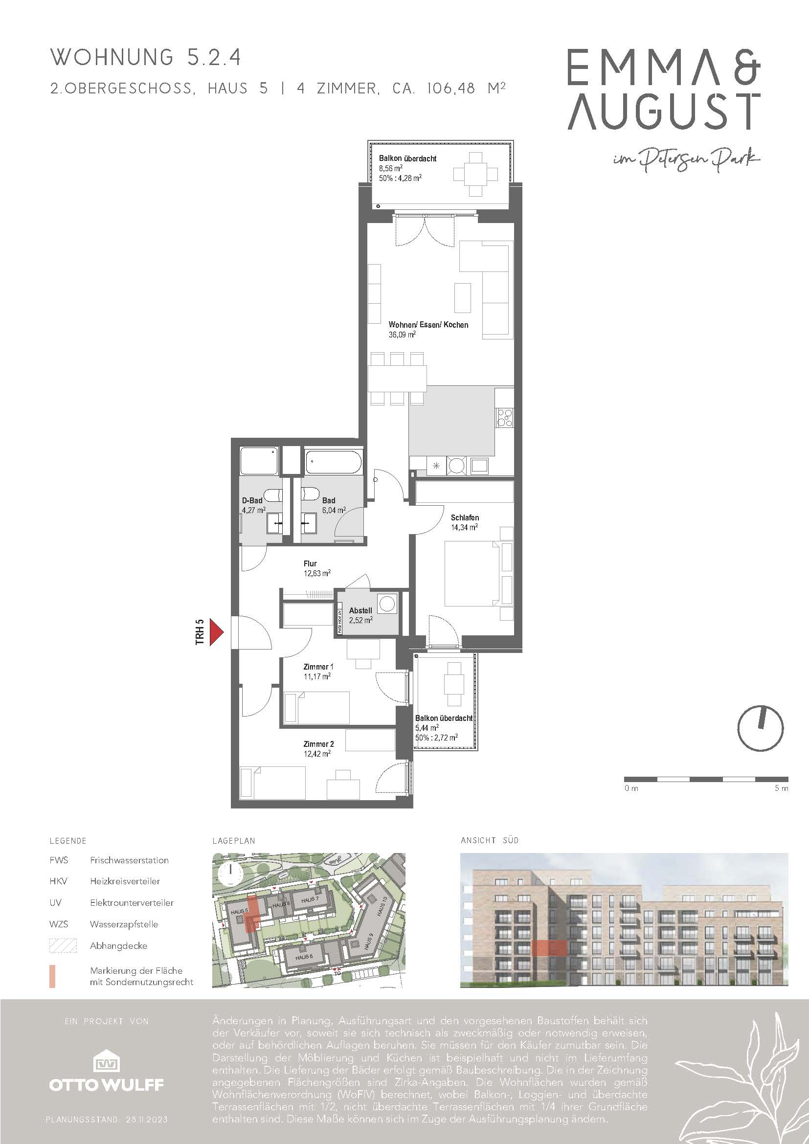 Grundriss/Floorplan Emma & August 5.2.4