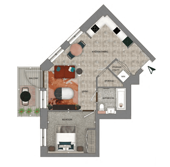 1 bed - The Arrival.png