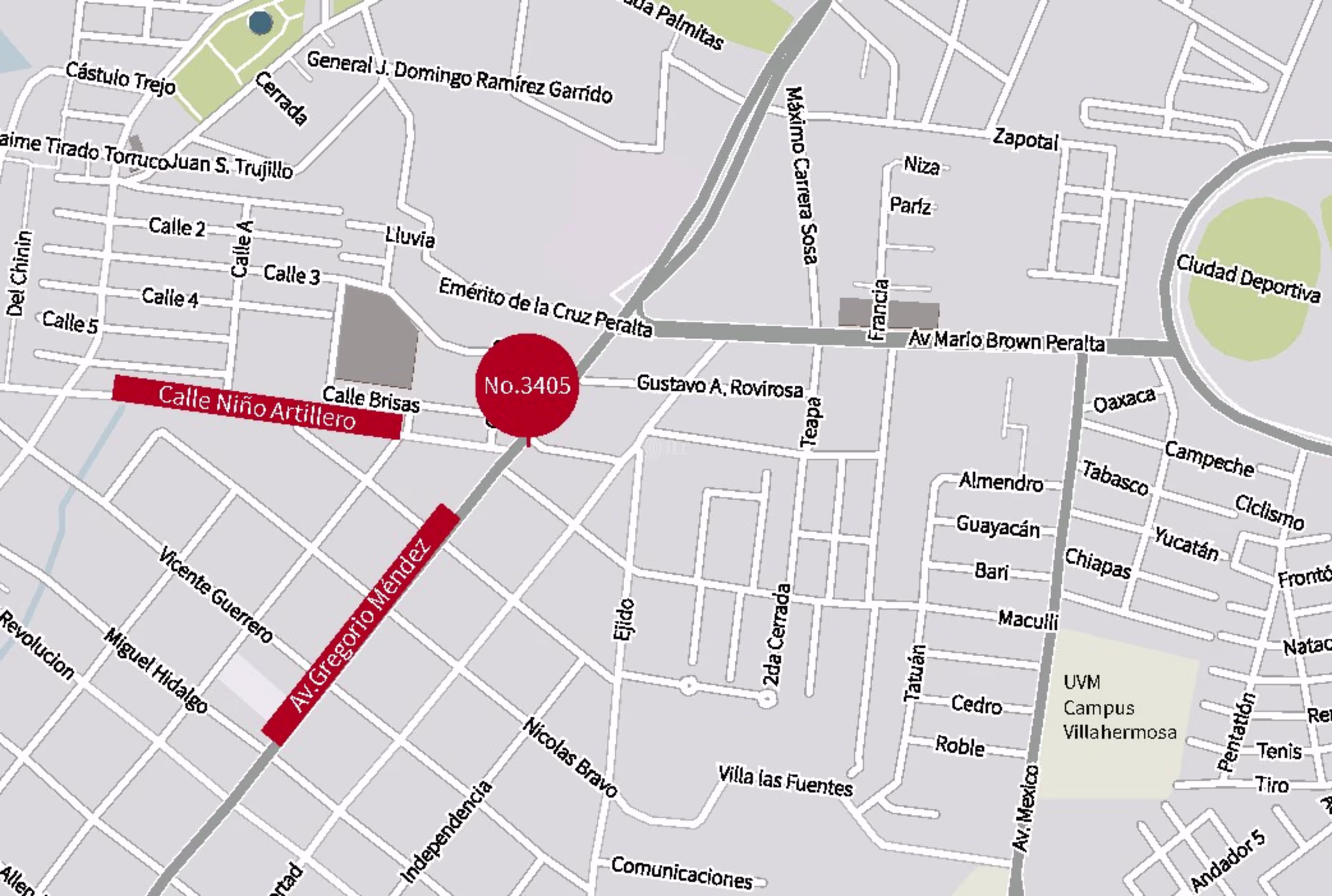 Av. Gregorio Méndez Magaña 3405, Col. Tamulte de las Barrancas