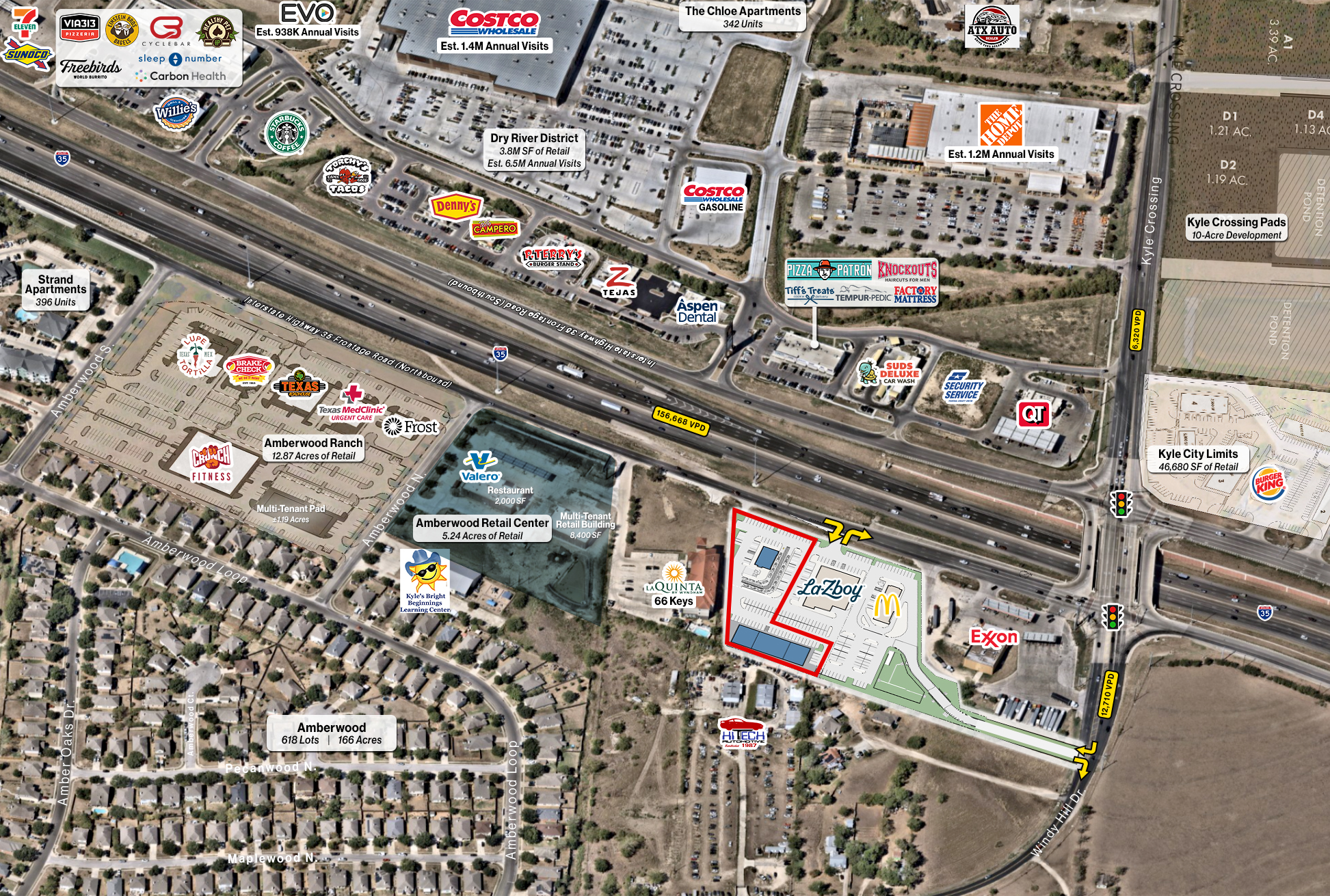 SEQ IH-35 Frontage & Windy Hill Dr. Rd