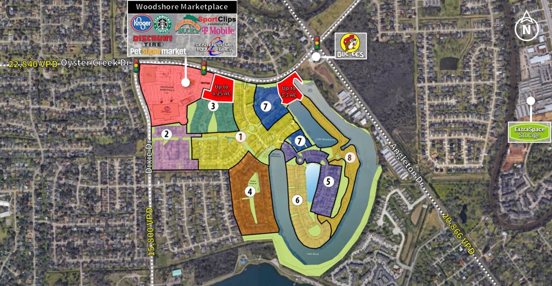 SEQ of Oyster Creek Drive and Dixie Drive, Oyster Creek Dr And Dixie Dr