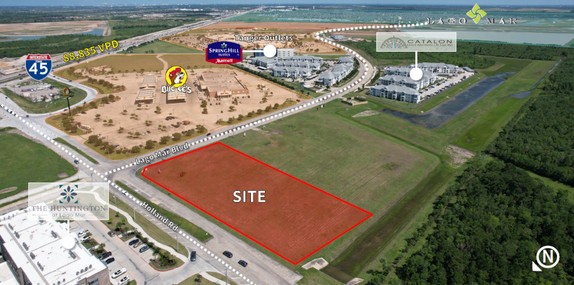 SWQ of Lago Mar Blvd