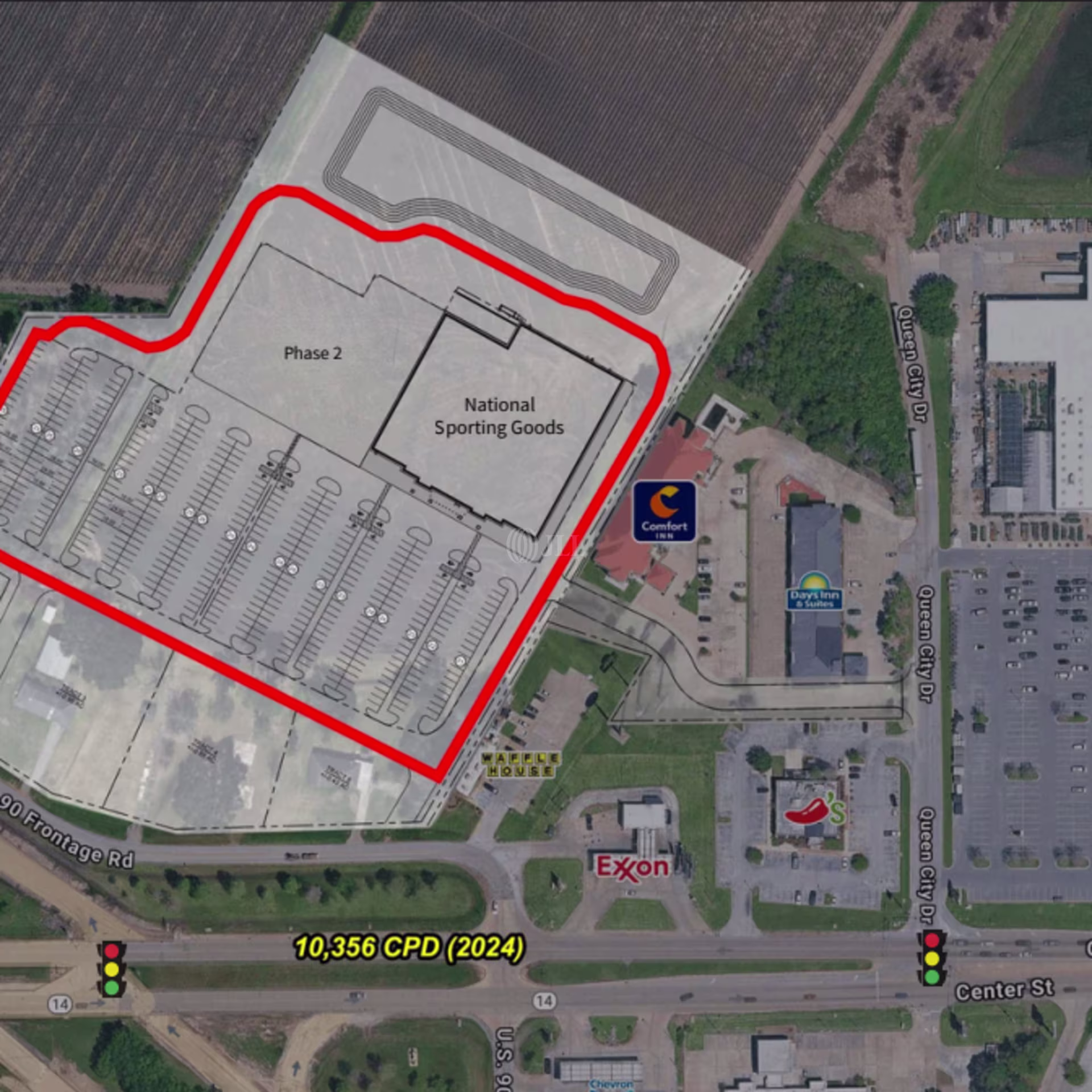 US Hwy 90 E/Center Street