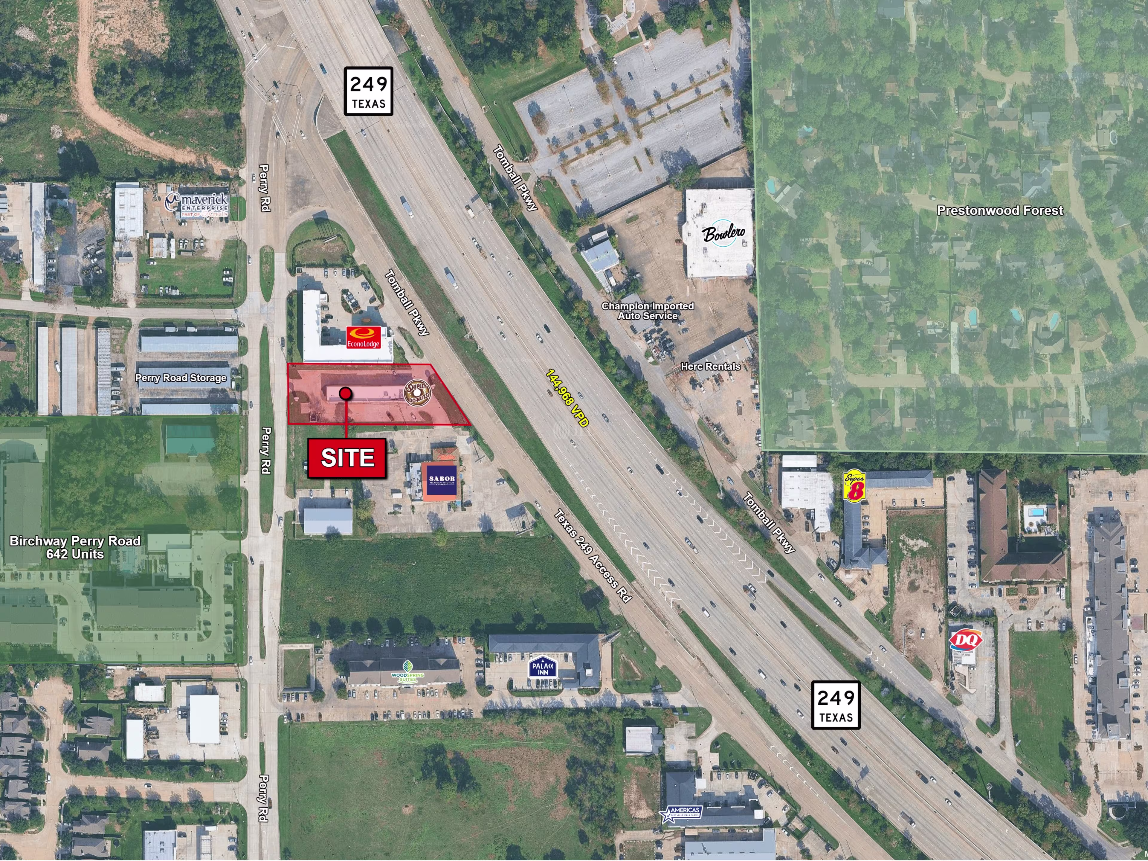 2,000 SF Endcap Tomball Pkwy