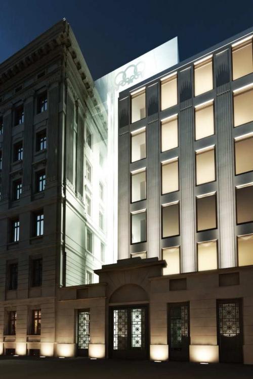 Budynek biurowy, widok boczny