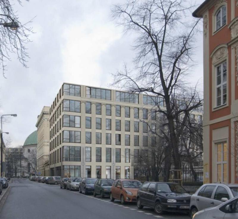 Budynek biurowy, widok od ulicy Traugutta