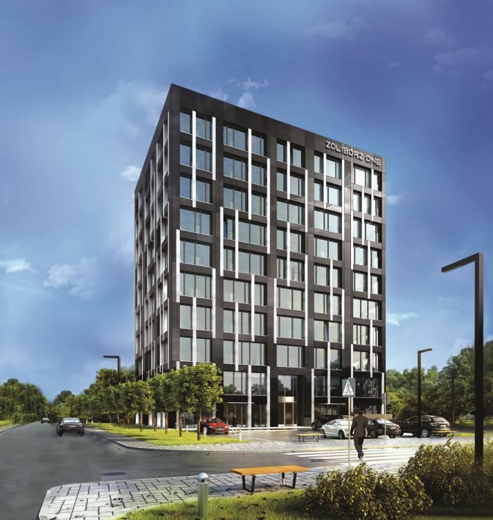 Front budynku z powierzchniami do wynajęcia