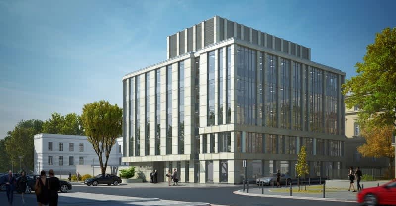 Fasada biurowca - biura do wynajęcia