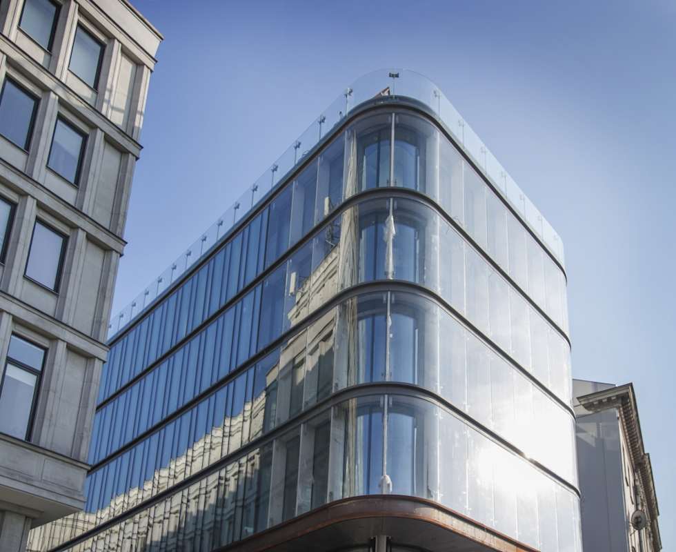 Building with office space to let