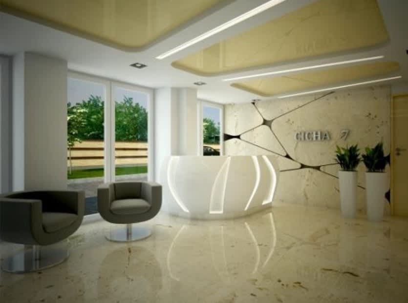 Recepcja w budynku biurowym