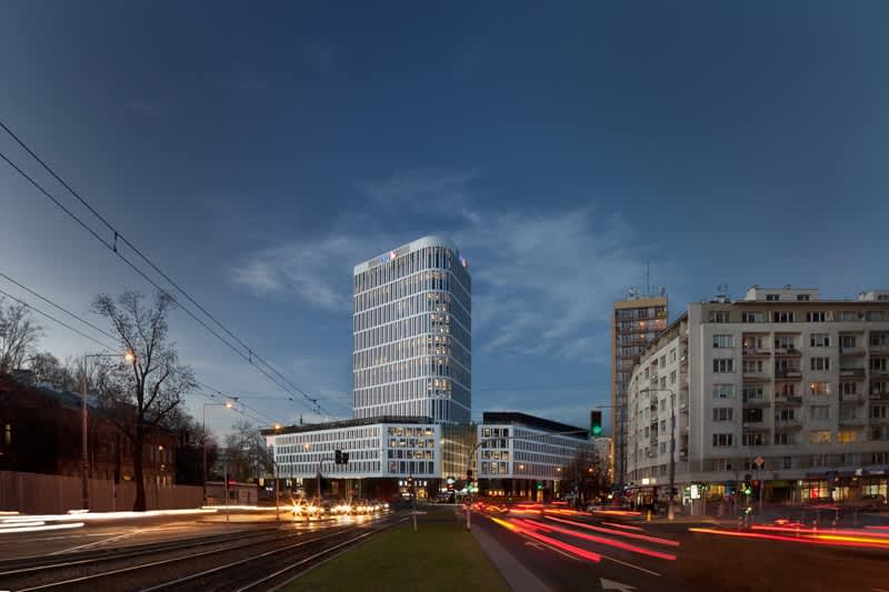 Building with office space to let