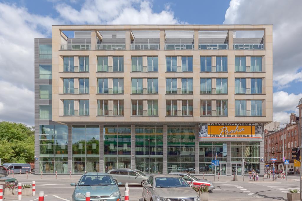 Front budynku biurowego