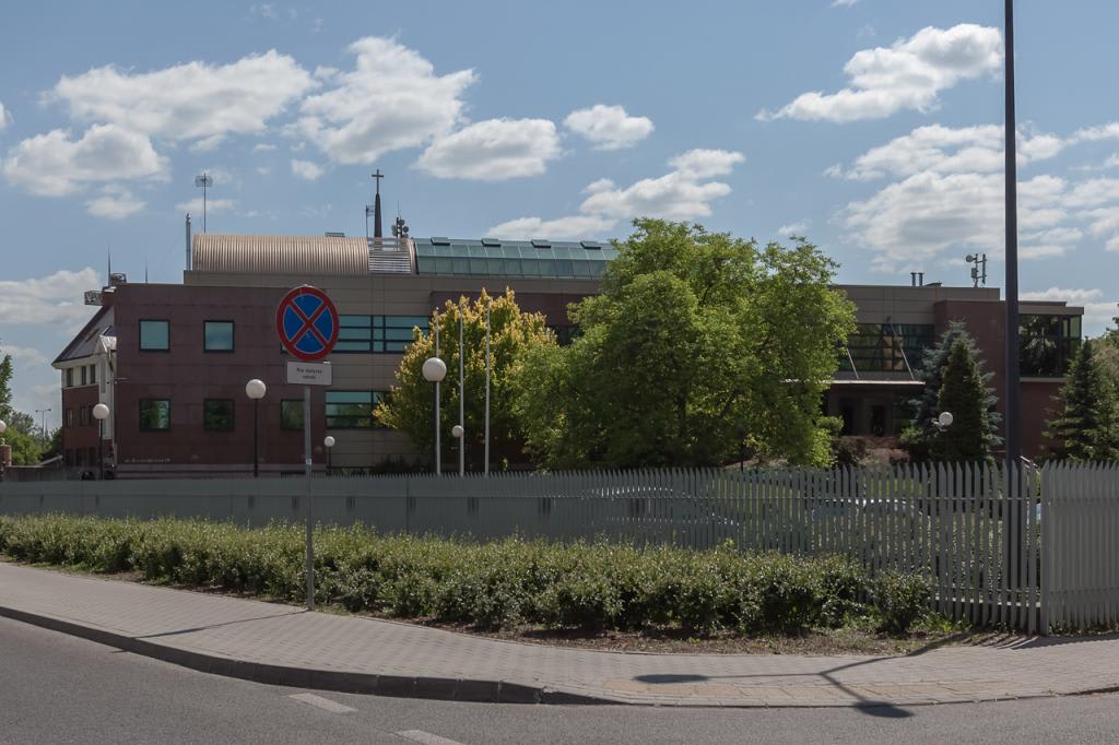 Elevation of the building with office space for rent