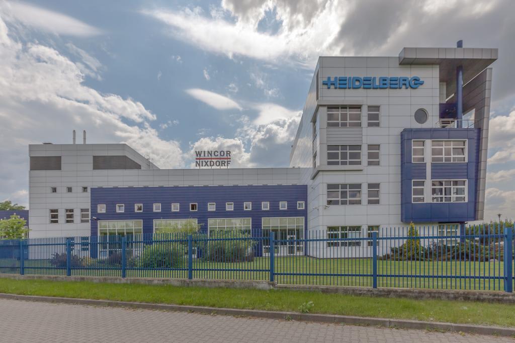 Elevation of the building with office space to let