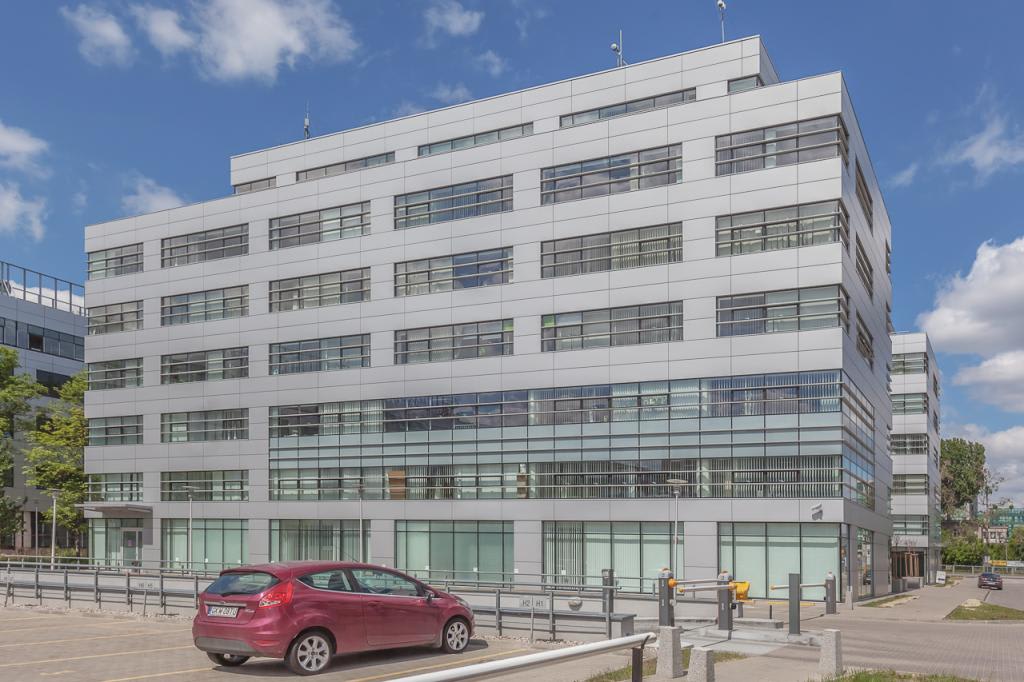 View of the elevation of the office building