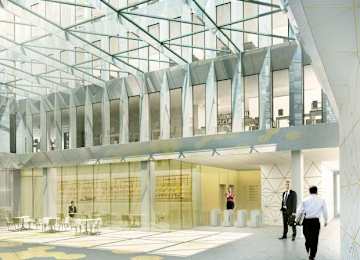 LC Corp's office building rising in Wrocław