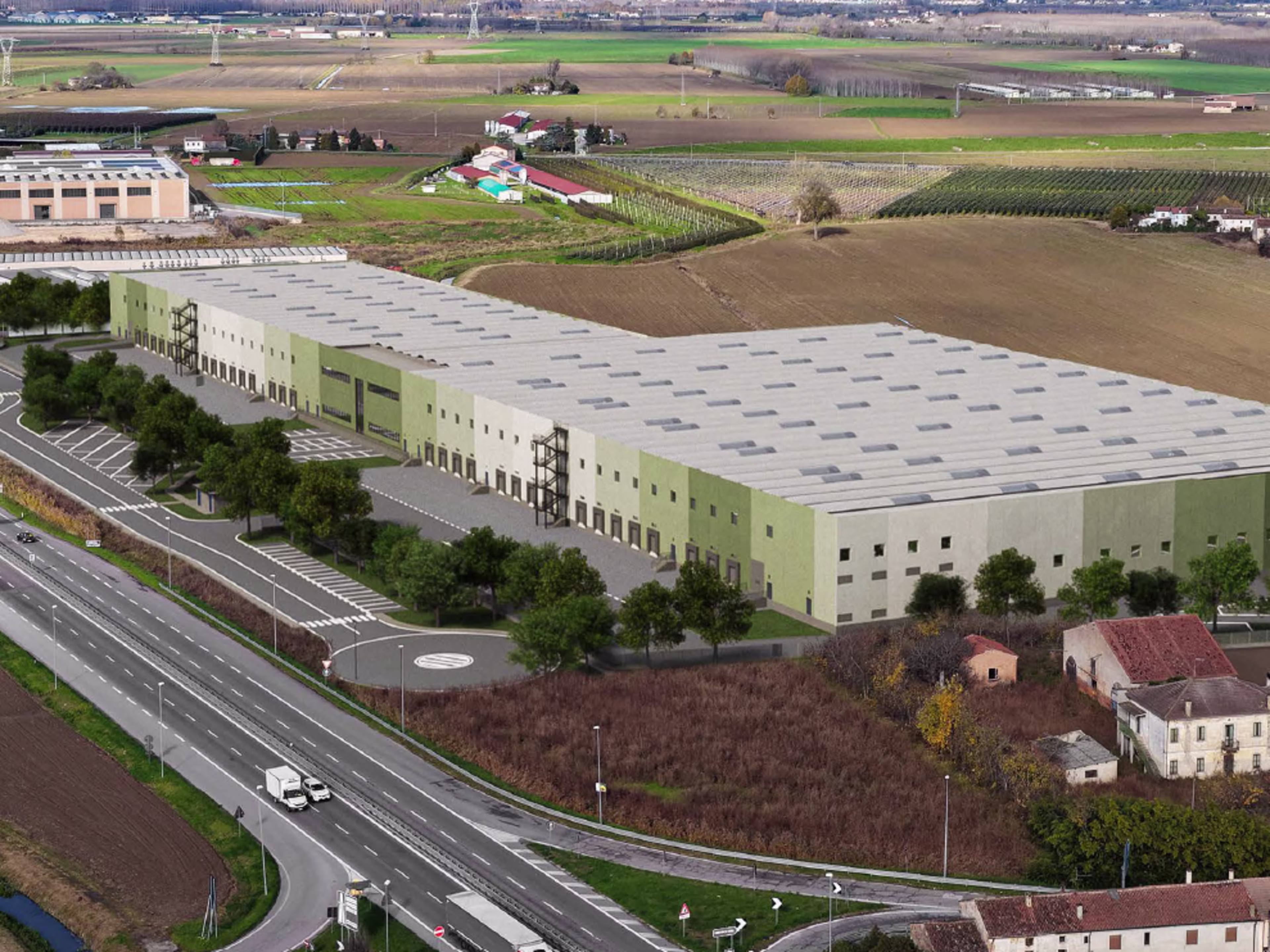 Nuovo sviluppo logistico in locazione a Roverchiara, Verona