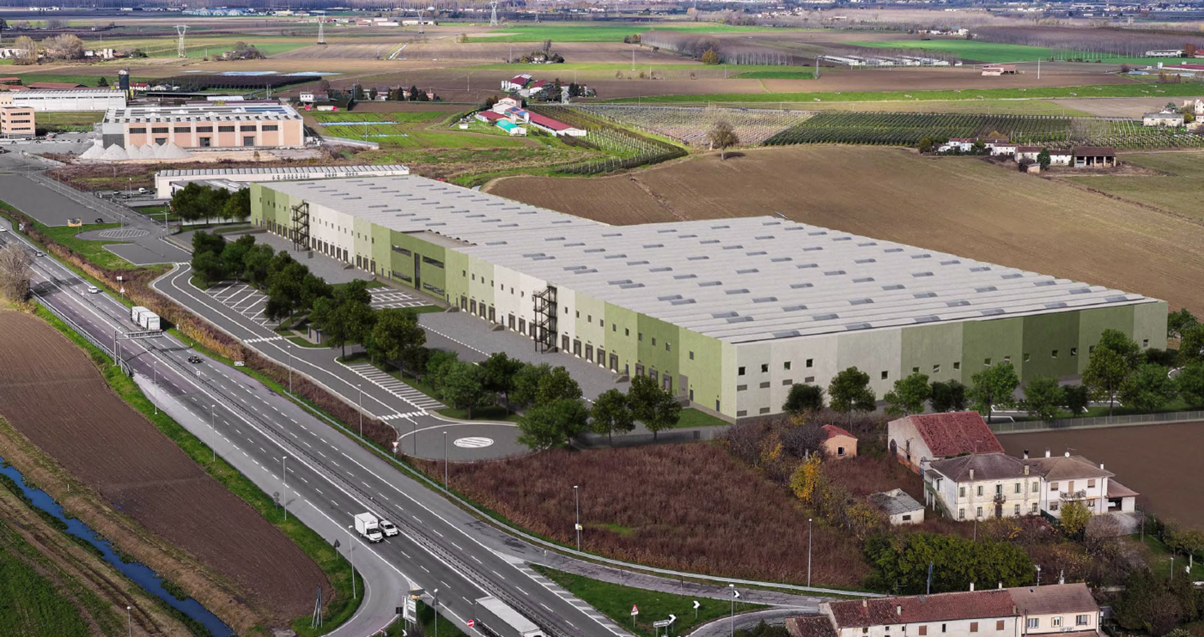 Nuovo sviluppo logistico in locazione a Roverchiara, Verona