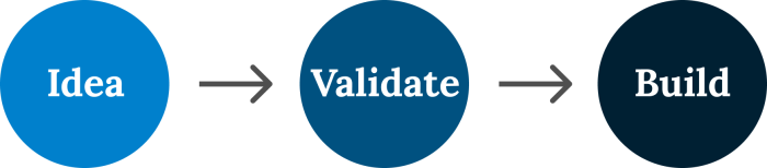 Idea -> Validate -> Build