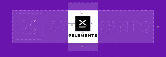 Responsive logo for 9elements