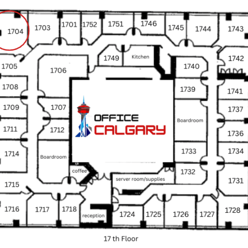 Private Office #1704 - 300 sqft - Window View
