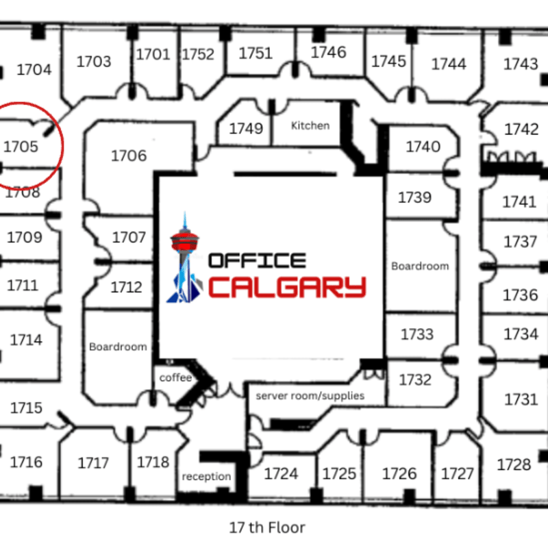 Private Office #1705 - 143 sqft - Window View